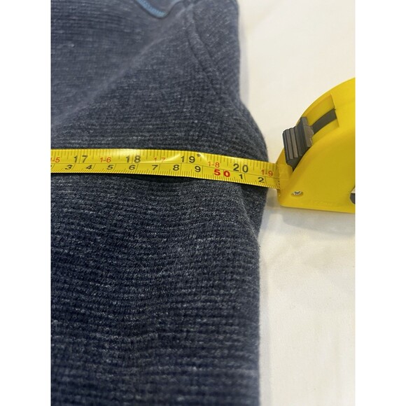 Robert Graham Sweater Men’s Large Flip Cuff Pullover Quarter Zip Navy - Picture 7 of 10